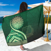 Saineha High School Sarong Ngatu and Polynesian Pattern LT03 One Size 44 x 66 inches Green - Polynesian Pride