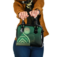 Saineha High School Shoulder Handbag Ngatu and Polynesian Pattern LT03 One Size Green - Polynesian Pride