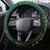 Saineha High School Steering Wheel Cover Ngatu and Polynesian Pattern