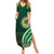 Saineha High School Summer Maxi Dress Ngatu and Polynesian Pattern