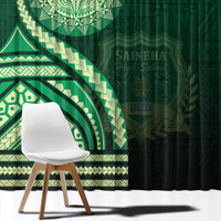 Saineha High School Window Curtain Ngatu and Polynesian Pattern LT03 - Polynesian Pride