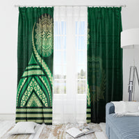 Saineha High School Window Curtain Ngatu and Polynesian Pattern LT03 - Polynesian Pride