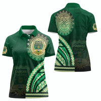 Saineha High School Women Polo Shirt Ngatu and Polynesian Pattern LT03 - Polynesian Pride