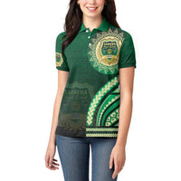 Saineha High School Women Polo Shirt Ngatu and Polynesian Pattern LT03 - Polynesian Pride