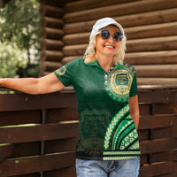 Saineha High School Women Polo Shirt Ngatu and Polynesian Pattern LT03 - Polynesian Pride