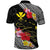 Aloha Hawaii Hibiscus and Plumeria Flowers Polo Shirt Kanaka Maoli Tattoo Polynesian Pattern