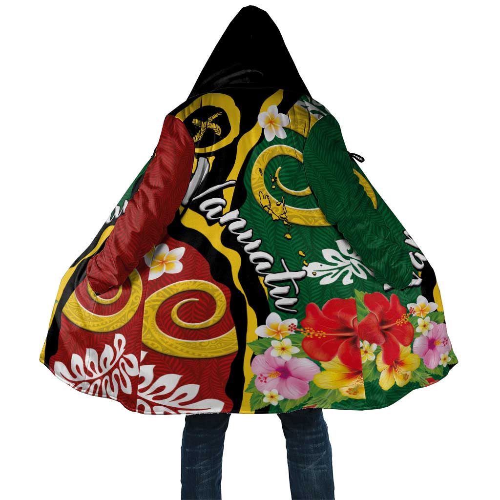 Melanesian Vanuatu Tribal Boar Tusk Cloak Tropical Plants and Namele Motifs LT03 Unisex Green - Polynesian Pride
