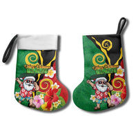 Vanuatu Christmas Stocking Funny Santa with Namele and Boar Tusk Tribal LT03 - Polynesian Pride