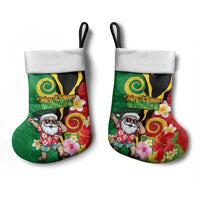 Vanuatu Christmas Stocking Funny Santa with Namele and Boar Tusk Tribal LT03 - Polynesian Pride