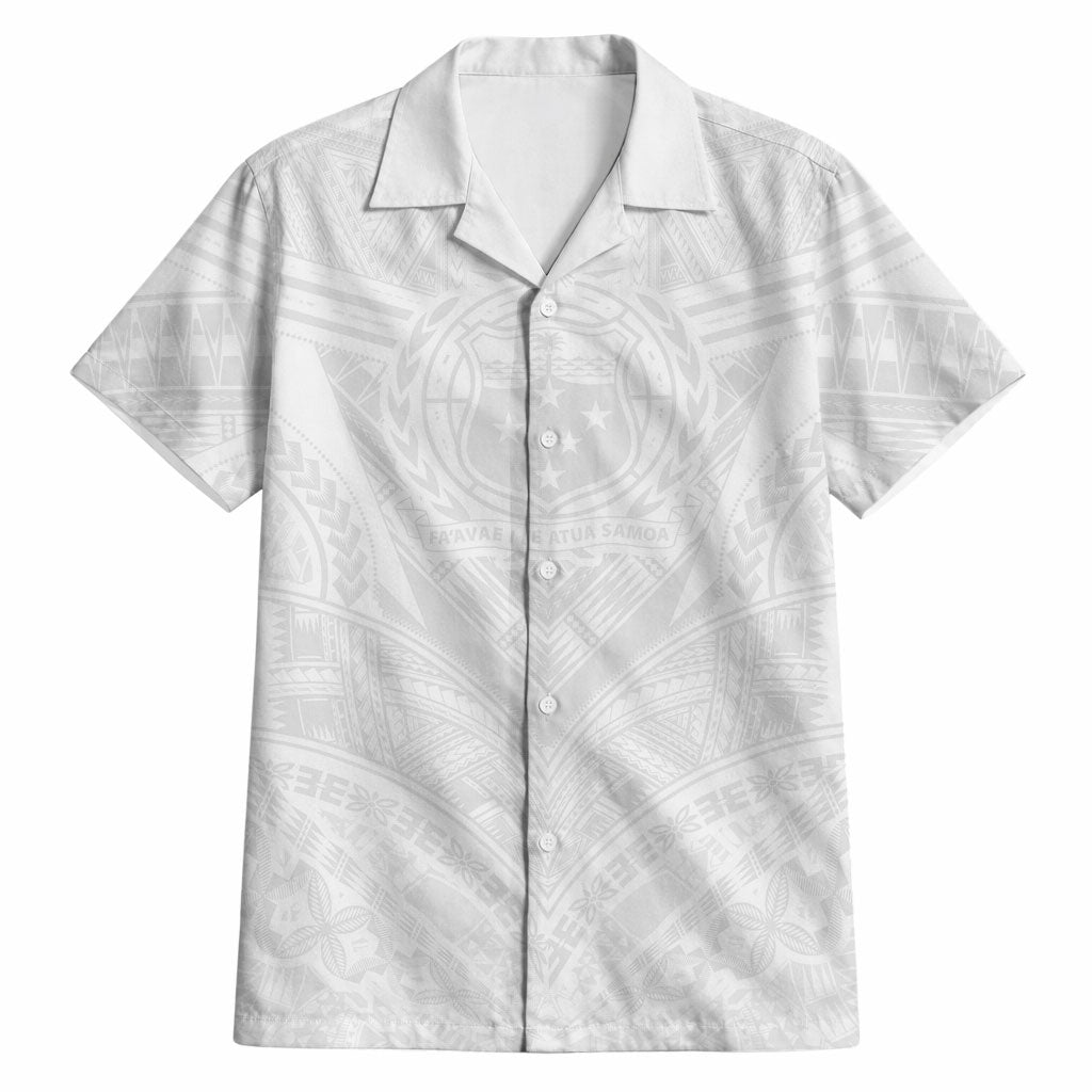 Samoan Lotu a Tamaiti Hawaiian Shirt Coat of Arms and Polynesian Pattern