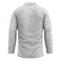 Samoan Lotu a Tamaiti Hockey Jersey Coat of Arms and Polynesian Pattern LT03 - Polynesian Pride