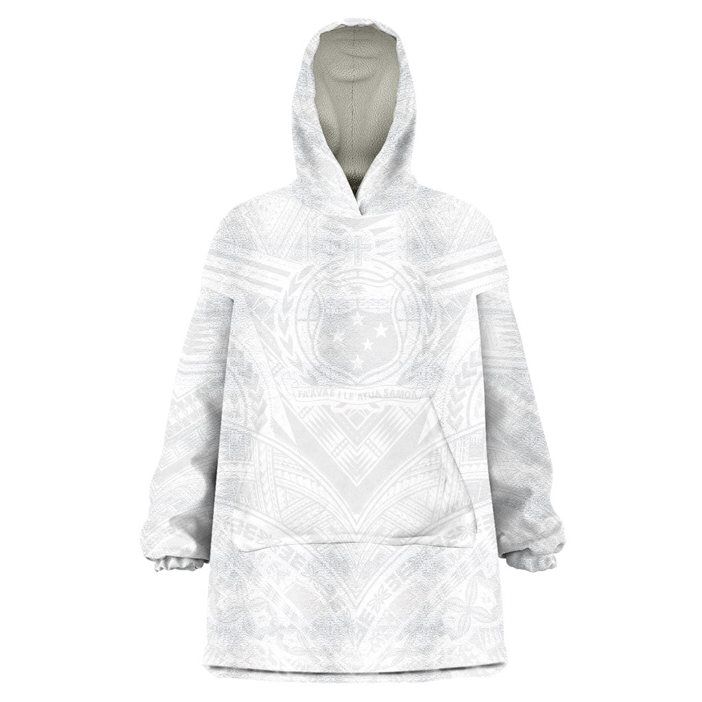 Samoan Lotu a Tamaiti Wearable Blanket Hoodie Coat of Arms and Polynesian Pattern