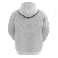 Samoan Lotu a Tamaiti Zip Hoodie Coat of Arms and Polynesian Pattern LT03 - Polynesian Pride