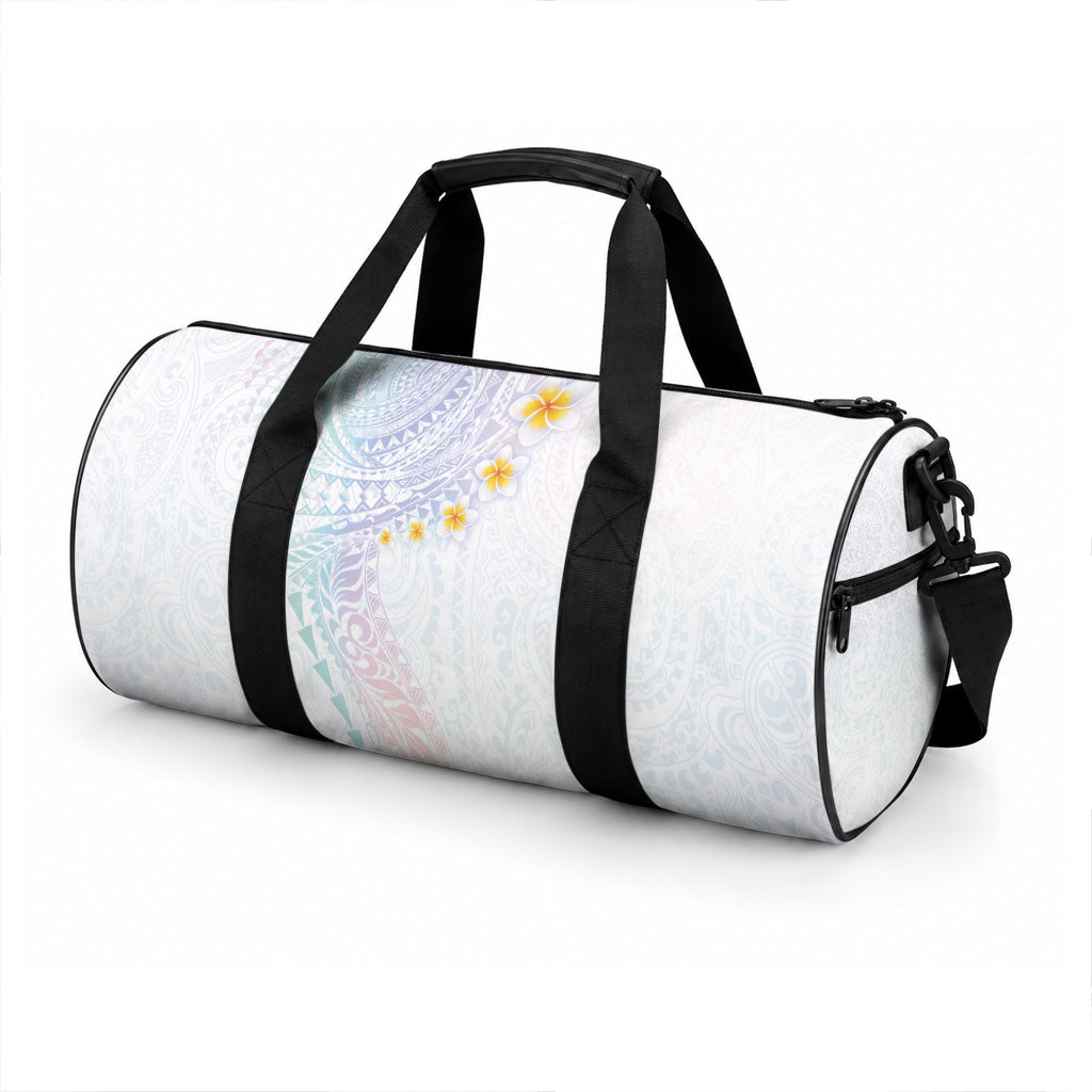 Hawaiian Tribal Tattoo and Plumeria Duffle Bag Polynesian Pattern Sweet
