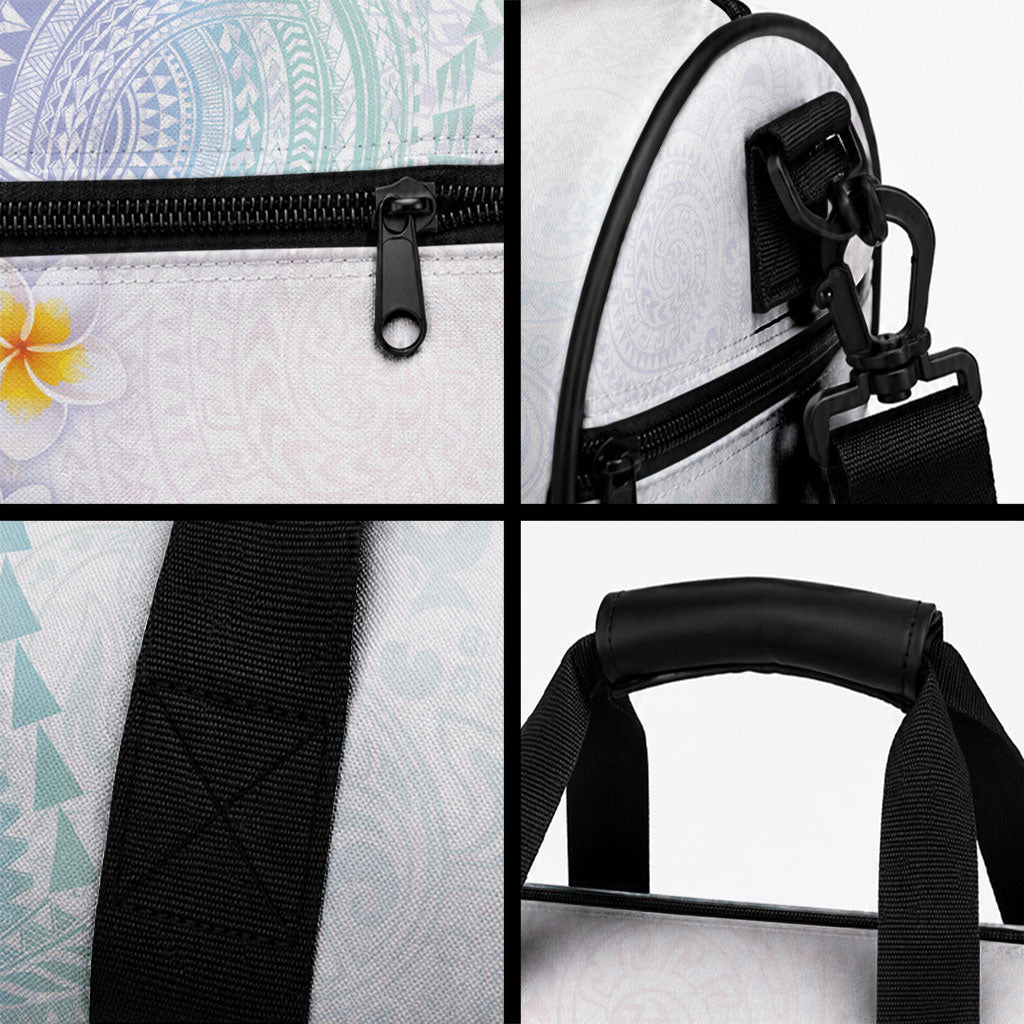 Hawaiian Tribal Tattoo and Plumeria Duffle Bag Polynesian Pattern Sweet
