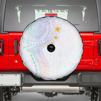 Hawaiian Tribal Tattoo and Plumeria Spare Tire Cover Polynesian Pattern Sweet LT03 - Polynesian Pride