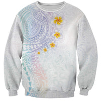 Hawaiian Tribal Tattoo and Plumeria Sweatshirt Polynesian Pattern Sweet