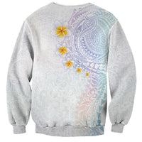Hawaiian Tribal Tattoo and Plumeria Sweatshirt Polynesian Pattern Sweet