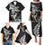 New Zealand Rugby Family Matching Puletasi Dress and Hawaiian Shirt Maori Warrior Rugby Silver Fern Tribal Pattern LT03 - Polynesian Pride