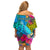 custom-polynesian-family-matching-off-shoulder-short-dress-and-hawaiian-shirt-the-turtle-jung-flower-with-maori-pattern-ethnic-style