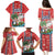 Hawaii Christmas Family Matching Puletasi Dress and Hawaiian Shirt The Santa Surfing Hawaii Xmas Style LT03 - Polynesian Pride