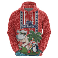 Hawaii Christmas Hoodie The Santa Surfing Hawaii Xmas Style LT03 - Polynesian Pride