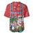 Custom Hawaii Christmas Baseball Jersey The Santa Surfing Hawaii Xmas Style LT03 - Polynesian Pride