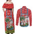 Custom Hawaii Christmas Couples Matching Off Shoulder Maxi Dress and Long Sleeve Button Shirts The Santa Surfing Hawaii Xmas Style LT03 - Polynesian Pride