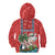 Custom Hawaii Christmas Kid Hoodie The Santa Surfing Hawaii Xmas Style LT03 - Polynesian Pride