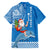 Hawaii Mele Kalikimaka Hawaiian Shirt Santa Riding The DolPhin Mix Kakau Pattern Blue Style LT03 - Polynesian Pride