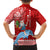 Hawaii Mele Kalikimaka Hawaiian Shirt Santa Riding The DolPhin Mix Kakau Pattern Red Style LT03 - Polynesian Pride