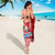 Custom Hawaii Mele Kalikimaka Sarong Santa Riding The DolPhin Mix Kakau Pattern Red Style LT03 - Polynesian Pride