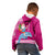 Custom Hawaii Mele Kalikimaka Kid Hoodie Santa Riding The DolPhin Mix Kakau Pattern Pink Style LT03 - Polynesian Pride