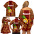 Hawaii Family Matching Off Shoulder Short Dress and Hawaiian Shirt Aloha Funny Pineapple Mix Kakau Hawaiian Tribal LT03 - Polynesian Pride