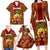 Custom Hawaii Family Matching Long Sleeve Bodycon Dress and Hawaiian Shirt Aloha Funny Pineapple Mix Kakau Hawaiian Tribal LT03 - Polynesian Pride