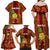 Custom Hawaii Family Matching Off Shoulder Maxi Dress and Hawaiian Shirt Aloha Funny Pineapple Mix Kakau Hawaiian Tribal LT03 - Polynesian Pride