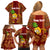 Custom Hawaii Family Matching Off Shoulder Short Dress and Hawaiian Shirt Aloha Funny Pineapple Mix Kakau Hawaiian Tribal LT03 - Polynesian Pride