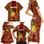 Custom Hawaii Family Matching Short Sleeve Bodycon Dress and Hawaiian Shirt Aloha Funny Pineapple Mix Kakau Hawaiian Tribal LT03 - Polynesian Pride