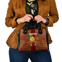 Custom Hawaii Shoulder Handbag Aloha Funny Pineapple Mix Kakau Hawaiian Tribal LT03 - Polynesian Pride