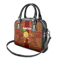 Custom Hawaii Shoulder Handbag Aloha Funny Pineapple Mix Kakau Hawaiian Tribal LT03 - Polynesian Pride