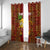 Custom Hawaii Window Curtain Aloha Funny Pineapple Mix Kakau Hawaiian Tribal LT03 With Grommets Red - Polynesian Pride