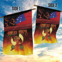 Samoan Siva Afi Garden Flag Tribal Performers of Samoan Fire Knife Dancing LT03 - Polynesian Pride
