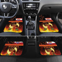 Tahitian Siva Afi Car Mats Tribal Performers of Tahitian Fire Knife Dancing LT03 Set 4pcs Black - Polynesian Pride