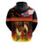 Tahitian Siva Afi Hoodie Tribal Performers of Tahitian Fire Knife Dancing