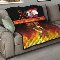 Tahitian Siva Afi Quilt Tribal Performers of Tahitian Fire Knife Dancing LT03 - Polynesian Pride