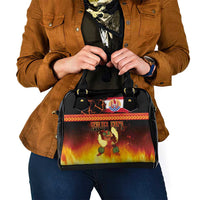 Tahitian Siva Afi Shoulder Handbag Tribal Performers of Tahitian Fire Knife Dancing LT03 - Polynesian Pride