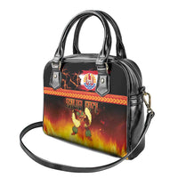 Tahitian Siva Afi Shoulder Handbag Tribal Performers of Tahitian Fire Knife Dancing LT03 - Polynesian Pride
