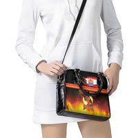 Tahitian Siva Afi Shoulder Handbag Tribal Performers of Tahitian Fire Knife Dancing LT03 - Polynesian Pride
