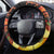 Tahitian Siva Afi Steering Wheel Cover Tribal Performers of Tahitian Fire Knife Dancing