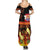 Tahitian Siva Afi Summer Maxi Dress Tribal Performers of Tahitian Fire Knife Dancing